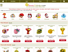 Tablet Screenshot of flowers2jabalpur.com